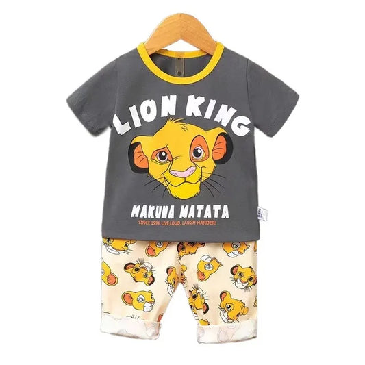 T-shirt + pants 2pcs Boys Girls Baby Toddler Clothing Set Newborn Baby Suit