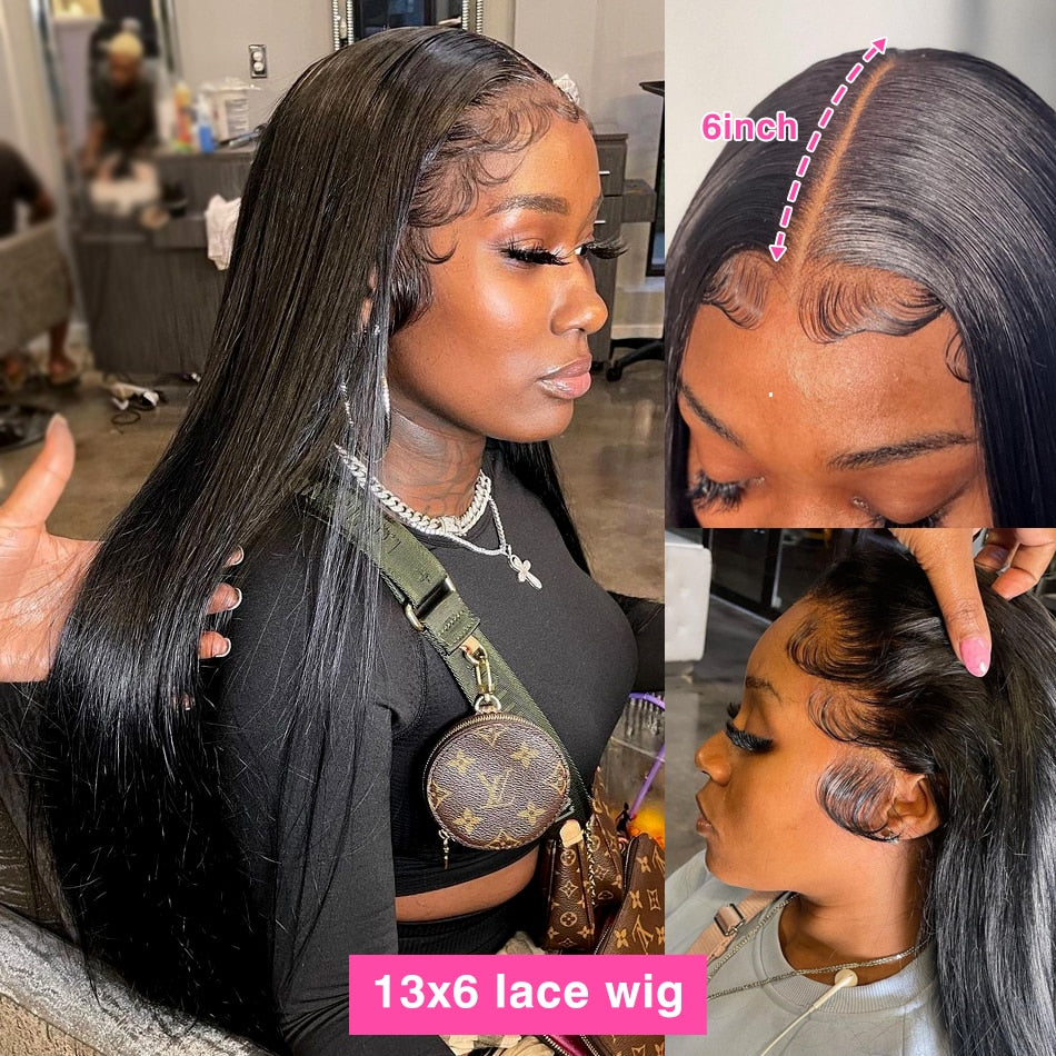 Straight Lace Front Wig 30 40 Inch Lace Front Human Hair Wigs Brazilian For Women 13x4 13x6 Hd Transparent 360 Lace Frontal Wig