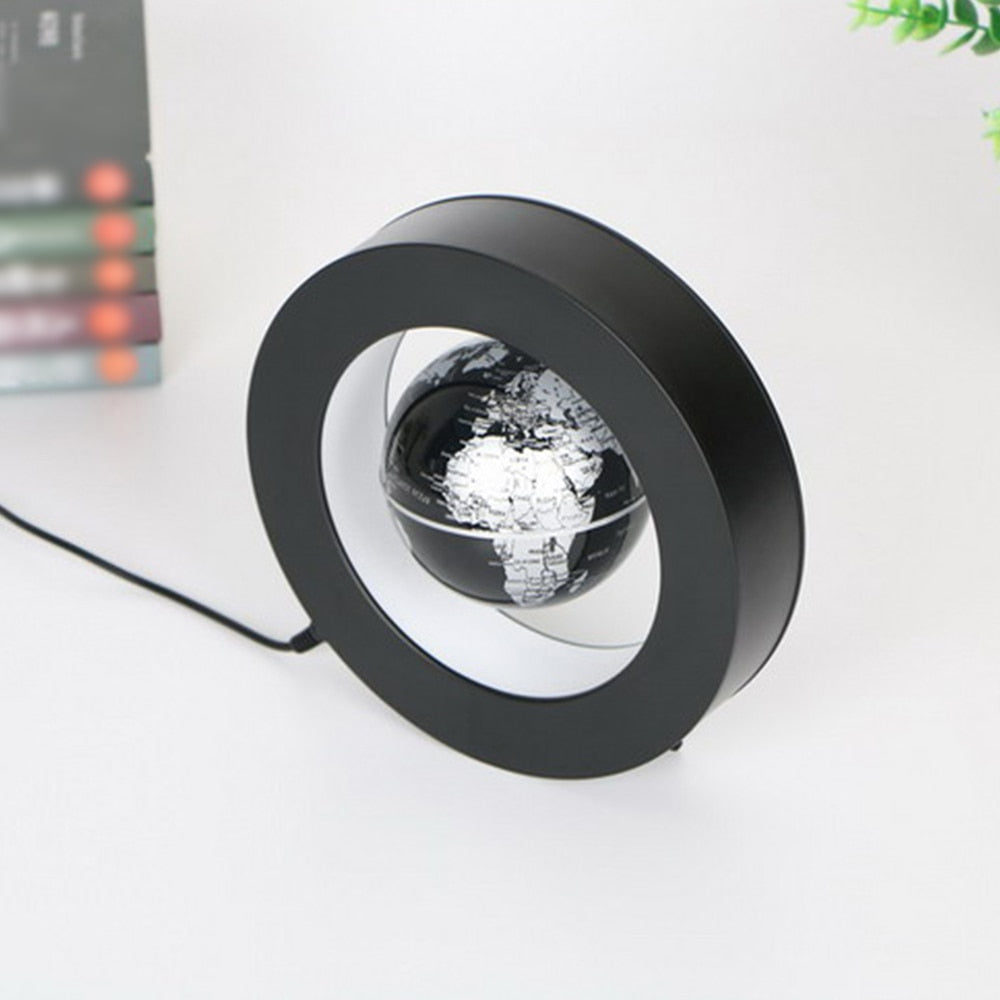 Feel good Levitating Lamp Magnetic Levitation Globe LED World Map Rotating Globe Lights Bedside Lights Home Novelty Floating Lamp Gifts