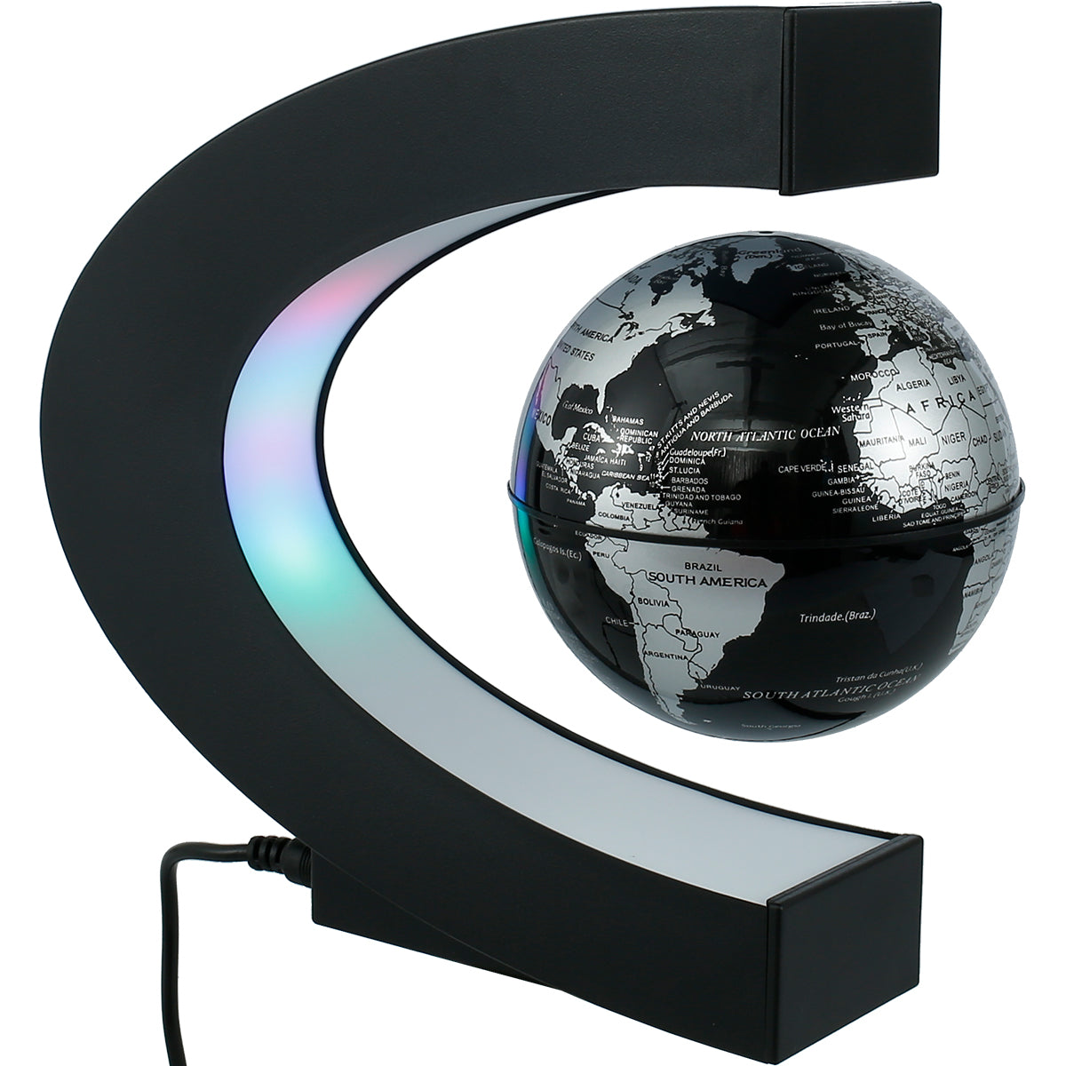 Feel good Levitating Lamp Magnetic Levitation Globe LED World Map Rotating Globe Lights Bedside Lights Home Novelty Floating Lamp Gifts