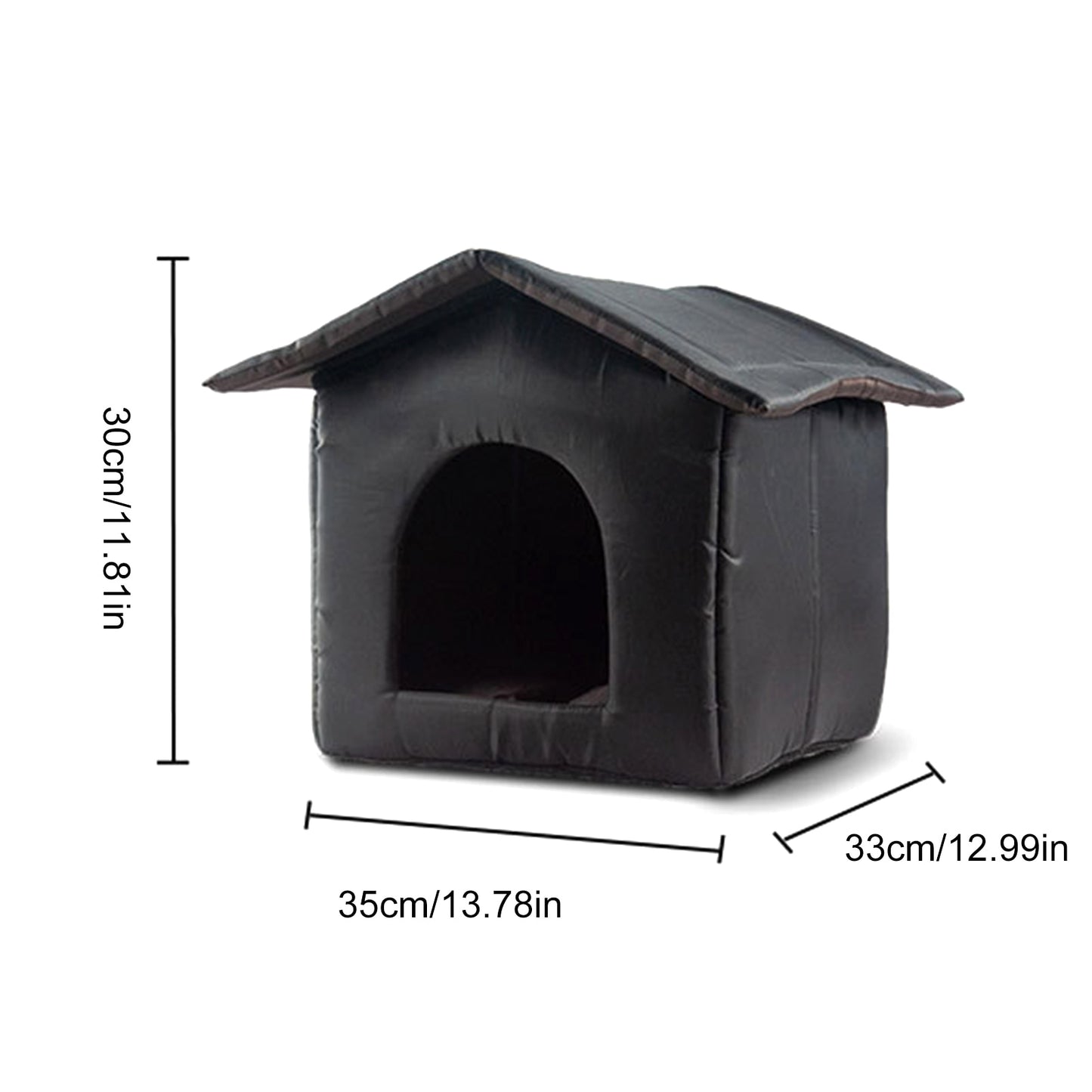 Foldable Waterproof Cat Dog House Kennel For Kitten Puppy Small Dogs Outdoor Rest Bed With Inner Pad