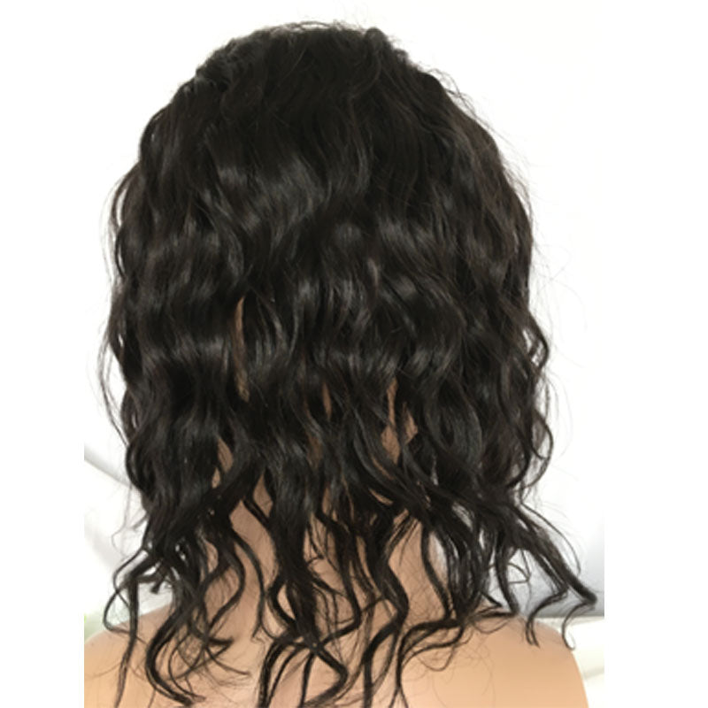 Human Hair Toupee For Long Hair Natural Wavy Curly 12inch Hair 8*10