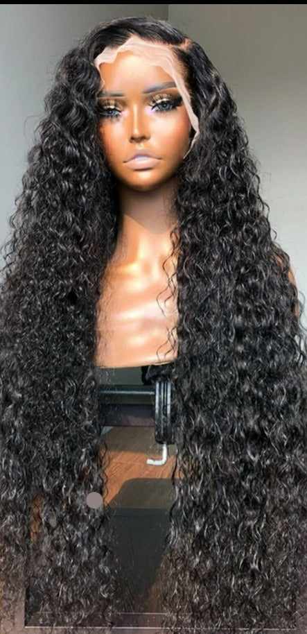 Lace Frontal Wig Brazilian Deep Wave 13x4 Lace Front Wig Hd Transparent Curly Full Lace Wigs Water Wave Human Hair For Women