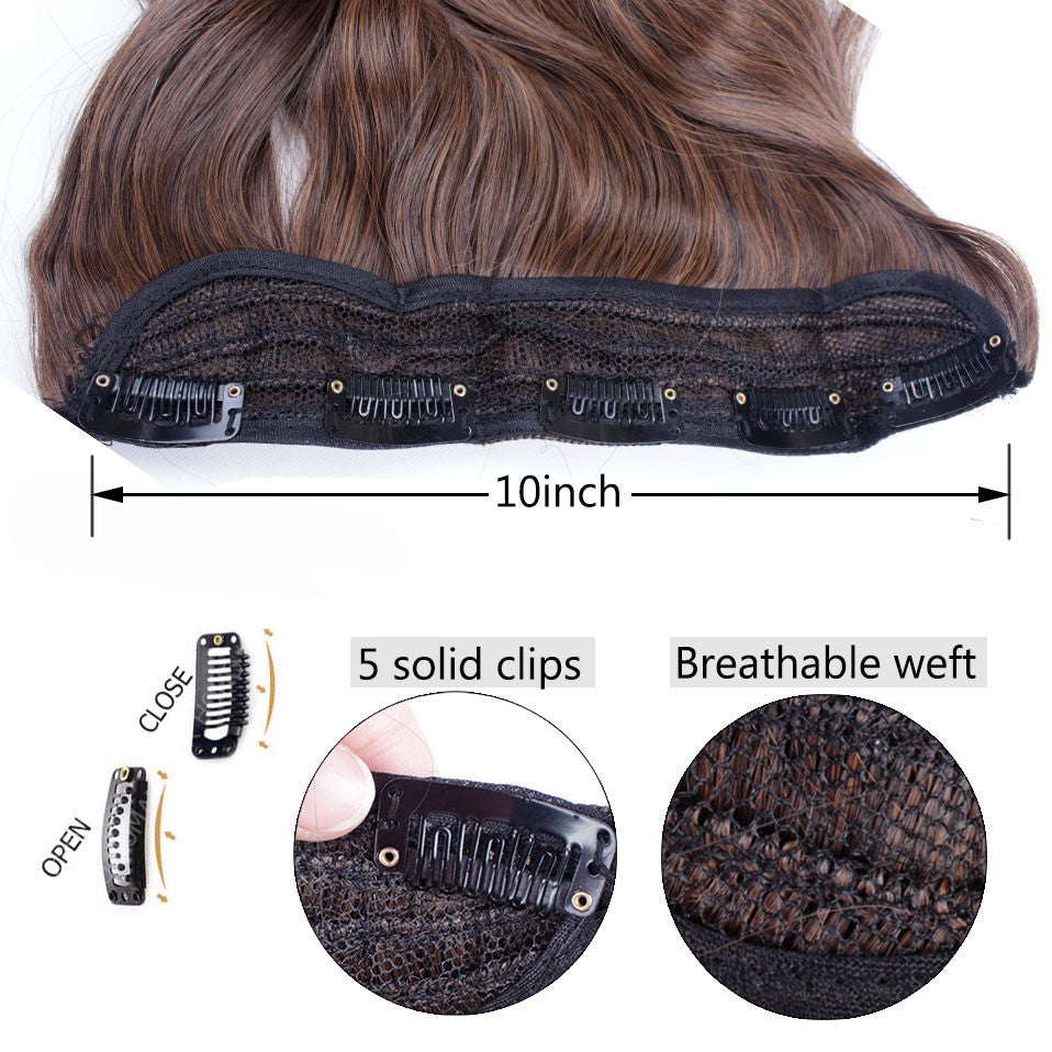 Long wavy 5 clip in one piece synthetic natural hair extensions