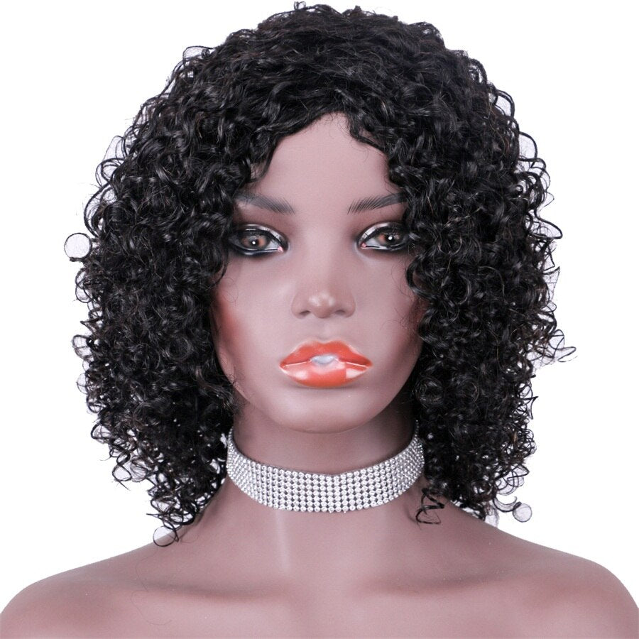 Brazilian Remy Human Hair Short Fantasy Curl Short Pixie Cut Wig