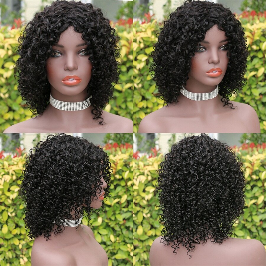 Brazilian Remy Human Hair Short Fantasy Curl Short Pixie Cut Wig