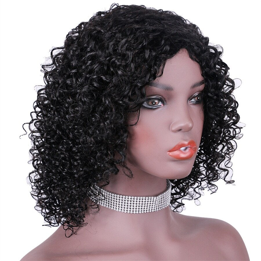 Brazilian Remy Human Hair Short Fantasy Curl Short Pixie Cut Wig