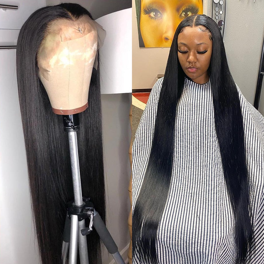 Glueless Brazilian Straight Human Hair Ready To Wear 100% Short & Long Bob Wigs With Bangs